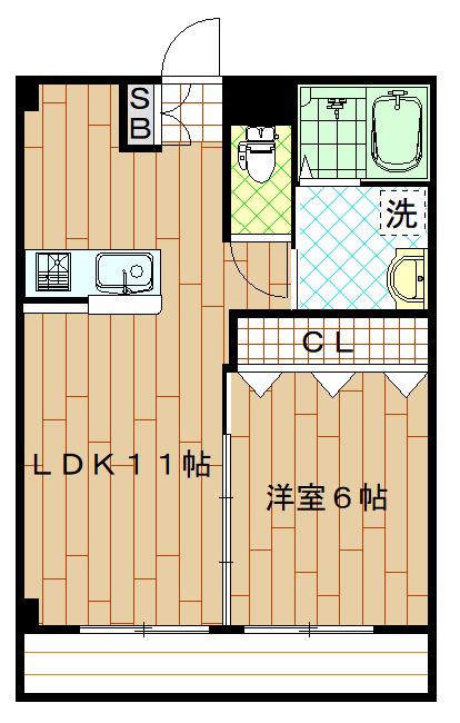 エントピア(1LDK/3階)の間取り写真