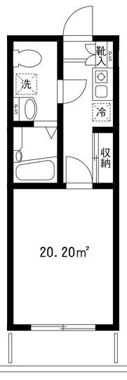 &N RESIDENCE(1K/2階)の間取り写真