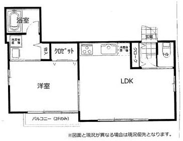 リッツプライムII(1LDK/1階)の間取り写真