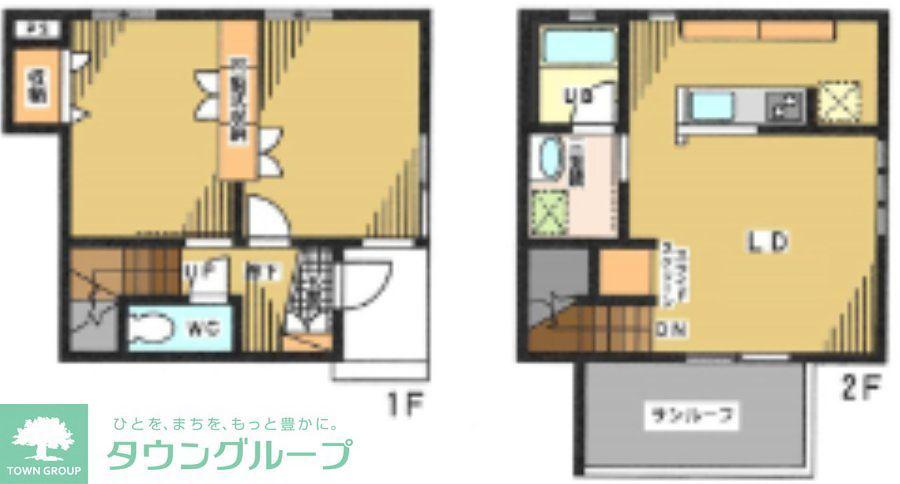 ベル・カーサ(2LDK/1階)の間取り写真
