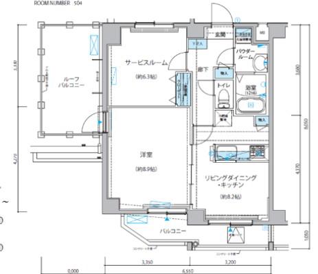 ARCOBALENO KAMEIDOII(1SLDK/5階)の間取り写真