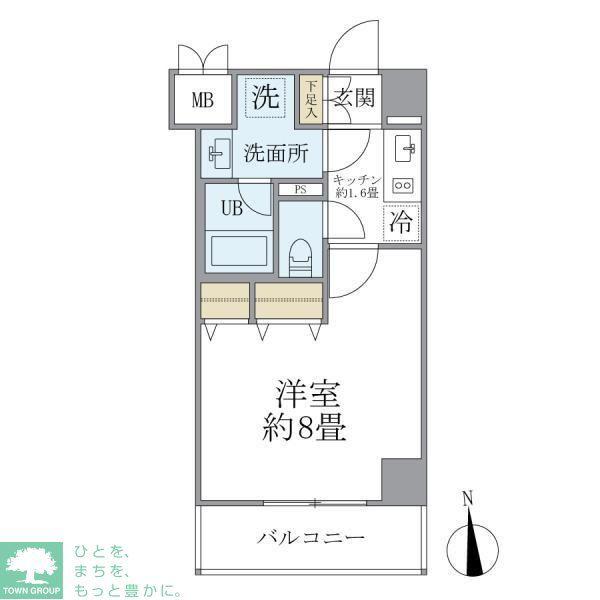 GRANSITE WASEDA(1K/3階)の間取り写真