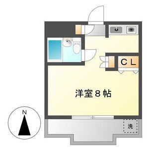 グレイス桜(ワンルーム/3階)の間取り写真