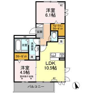 コヤーテ(2LDK/3階)の間取り写真