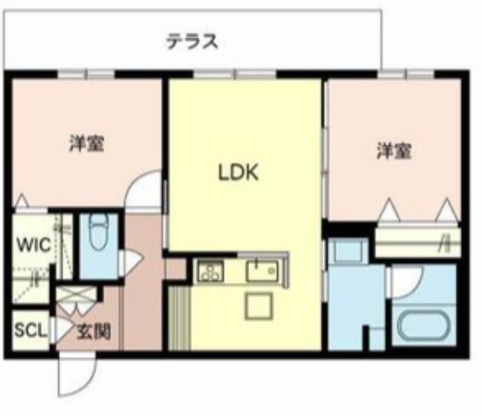 SHAMAISON LEA LEA OHANA(2LDK/1階)の間取り写真