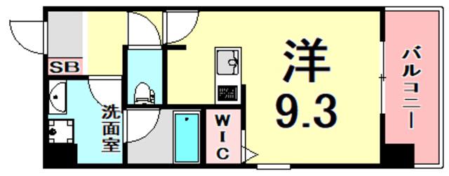 LE CINQ 尼崎東(ワンルーム/5階)の間取り写真