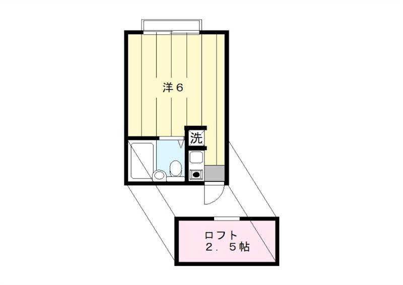 マイルドパレス阿佐ヶ谷III(ワンルーム/2階)の間取り写真