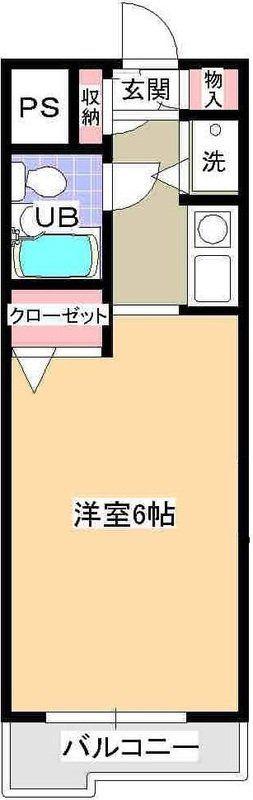 モンシェール新小岩(ワンルーム/4階)の間取り写真