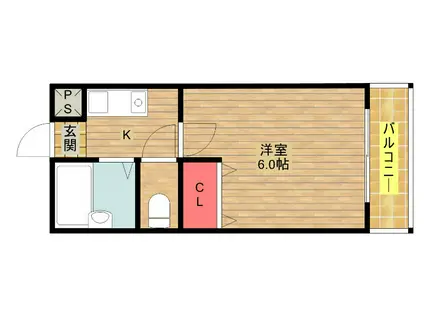 LILAC PARTII(1K/4階)の間取り写真