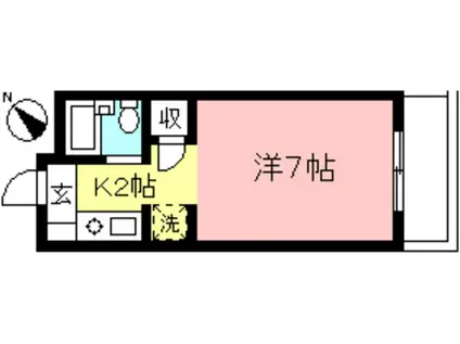 愛和ハイツA号(1K/3階)の間取り写真