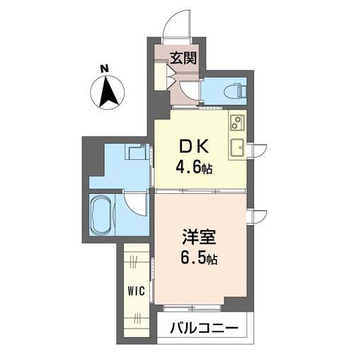 メゾン ジュネス(1DK/2階)の間取り写真