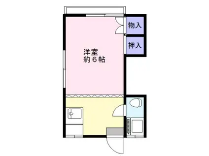 メゾンK(1K/1階)の間取り写真