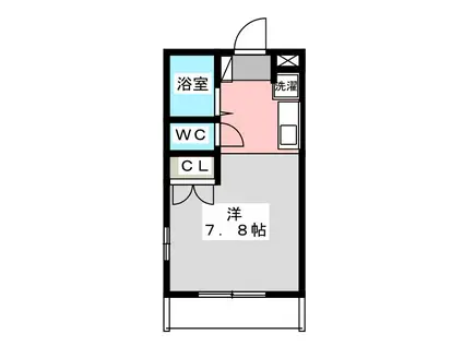 VIPA(1K/1階)の間取り写真