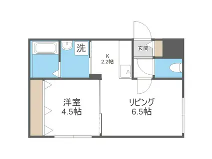 ENCHANT S-VILLAGE16Nエンチャントエスヴィレッジ1(1LDK/2階)の間取り写真