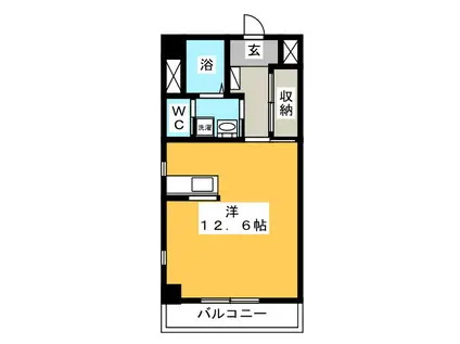 GRAN CORDON(ワンルーム/5階)の間取り写真