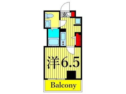 アルファコート立石3(1K/2階)の間取り写真