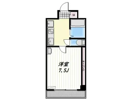 AVION(1K/2階)の間取り写真