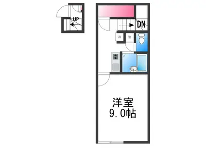 レオネクストグランデ北公園前(1K/2階)の間取り写真