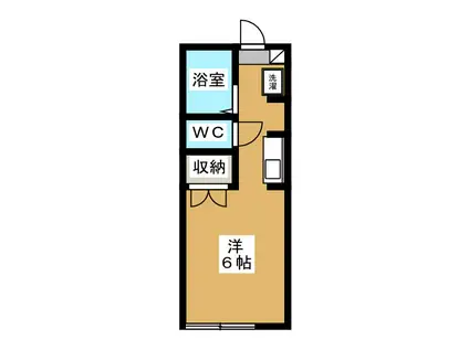 ハイム千山(ワンルーム/1階)の間取り写真