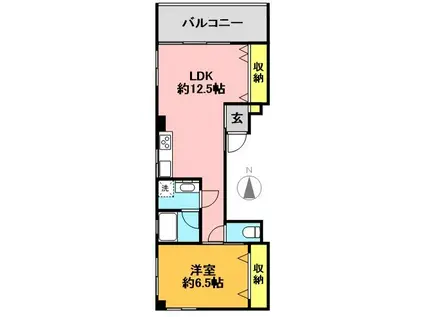 シャレ―松濤(1LDK/3階)の間取り写真