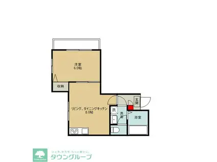 DEAR COURT(1LDK/3階)の間取り写真