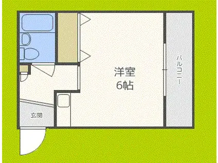 ビラハウス中野(ワンルーム/3階)の間取り写真