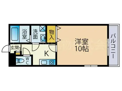ウィンハイム(1K/2階)の間取り写真