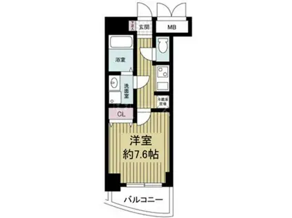 エスレジデンス本町マークス(1K/11階)の間取り写真