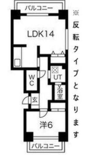 メゾンI(1LDK/5階)の間取り写真