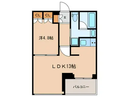 FRENCIA玉川田園調布(1LDK/2階)の間取り写真