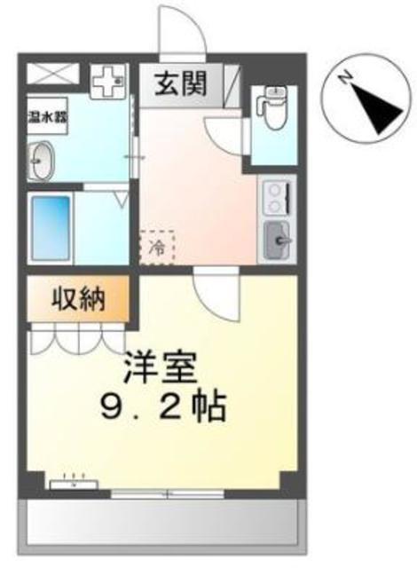 レジデンス淵野辺(1K/1階)の間取り写真