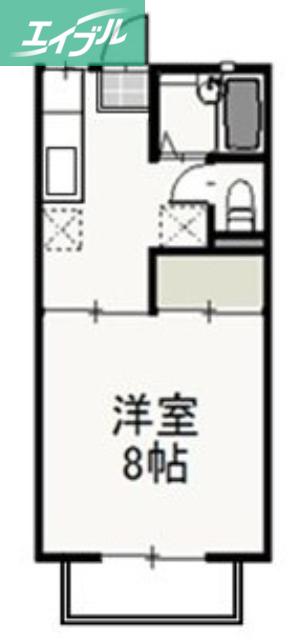 サンコーポ東古松(1K/2階)の間取り写真