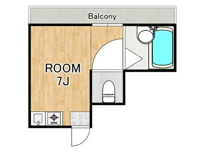 ルナカーサ(ワンルーム/5階)の間取り写真