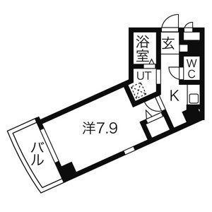 TS DREAM(1K/6階)の間取り写真