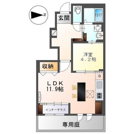 コルナス(1LDK/1階)の間取り写真