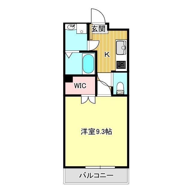 シェルグレイス(1K/3階)の間取り写真