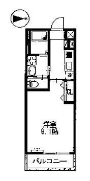 神戸電鉄三田線 田尾寺駅 徒歩4分 2階建 築5年(1K/1階)の間取り写真