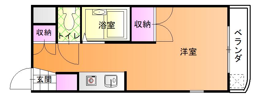 IJI大泉(1K/3階)の間取り写真