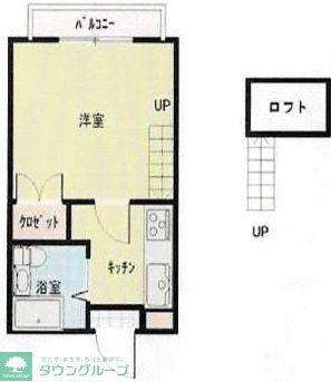 アリス上柴18号館(1K/1階)の間取り写真