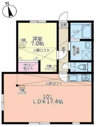 BRILLIANT YOKOHAMA(1LDK/1階)の間取り写真