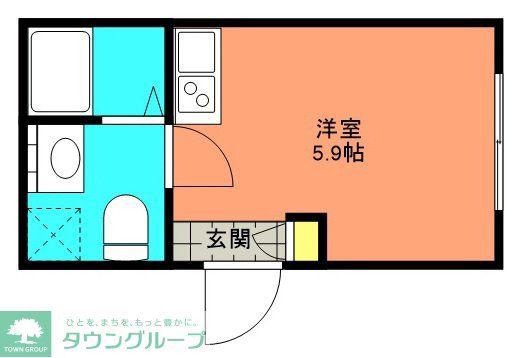 EXCREA I(ワンルーム/2階)の間取り写真