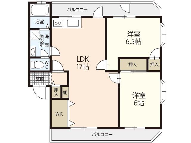 フラワーハイツI(2LDK/1階)の間取り写真
