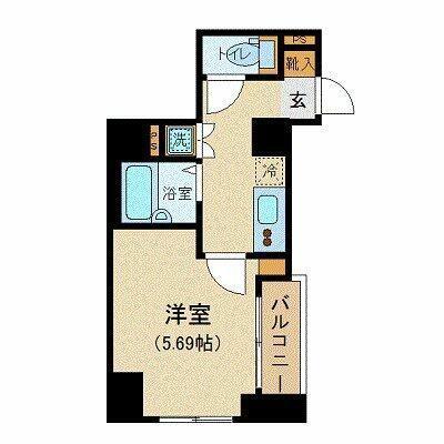 ドルチェ京橋壱番館(1K/3階)の間取り写真