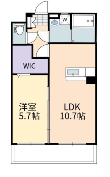 IVY (1LDK/1階)の間取り写真