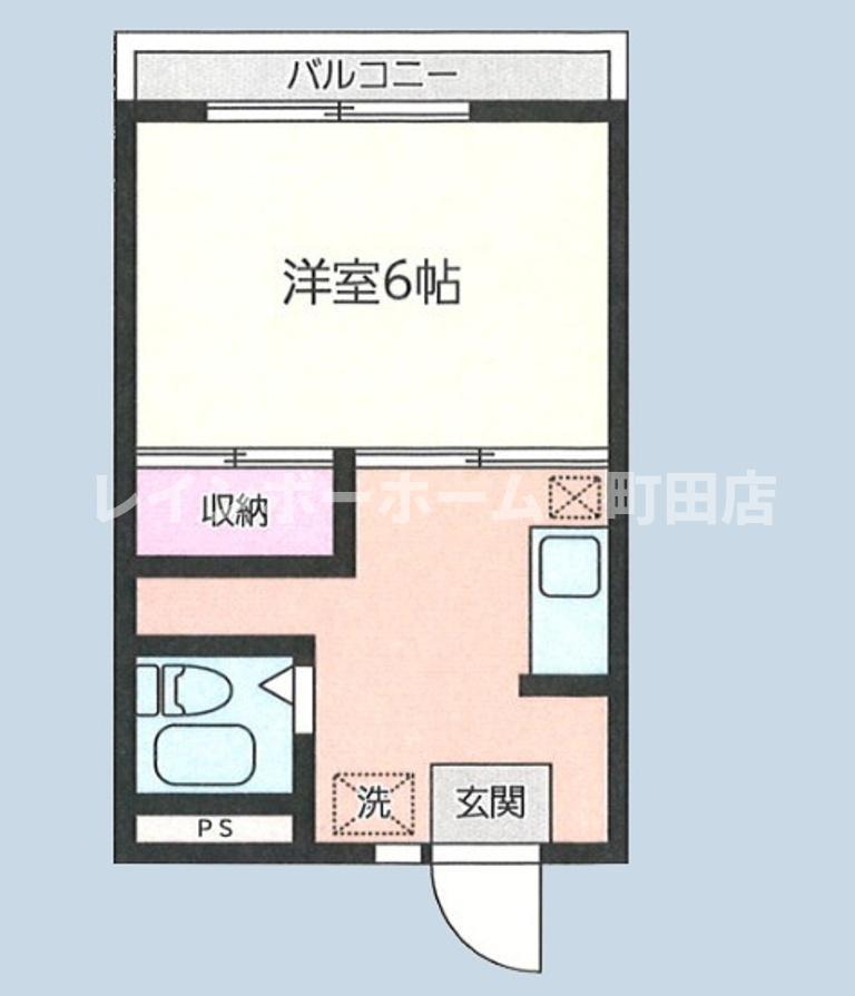 グリーンフォート(1DK/2階)の間取り写真