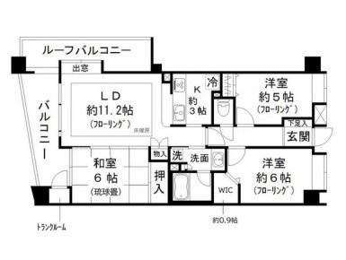コンセール大森山王壱番館(3LDK/5階)の間取り写真