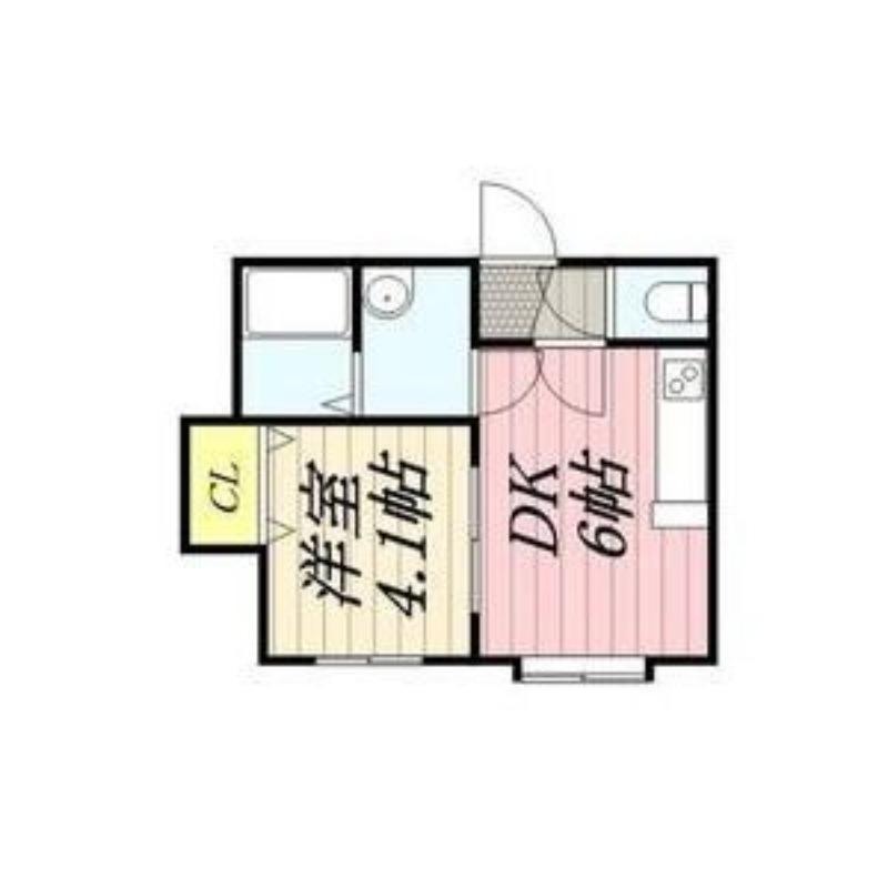 プレシャス(1DK/2階)の間取り写真