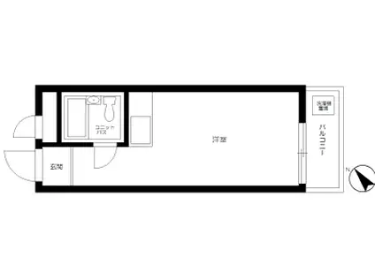 ハイシティ表参道(ワンルーム/1階)の間取り写真