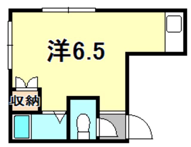 アブニール(ワンルーム/2階)の間取り写真