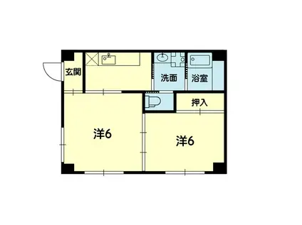 アヴァンティ(2K/4階)の間取り写真